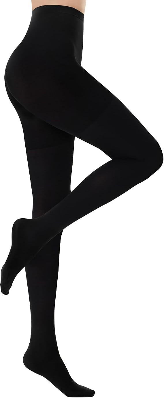 Tights for Women 80D Black Tights Opaque Soft Pantyhose | Amazon (US)