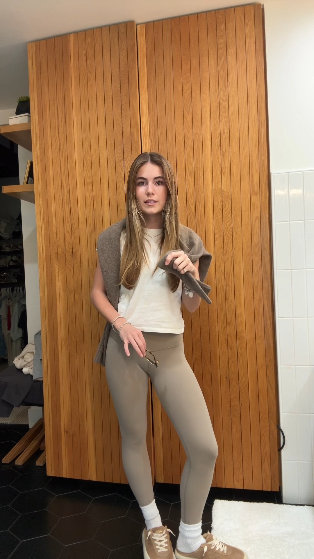 sunday ootd! 

Leggings - 0 
Sweater - S 
Shoes - True to size

#onequince #quince #sweater #cashmere #whitetee #goldengoose #ootd

#LTKU #LTKFindsUnder100 #LTKStyleTip