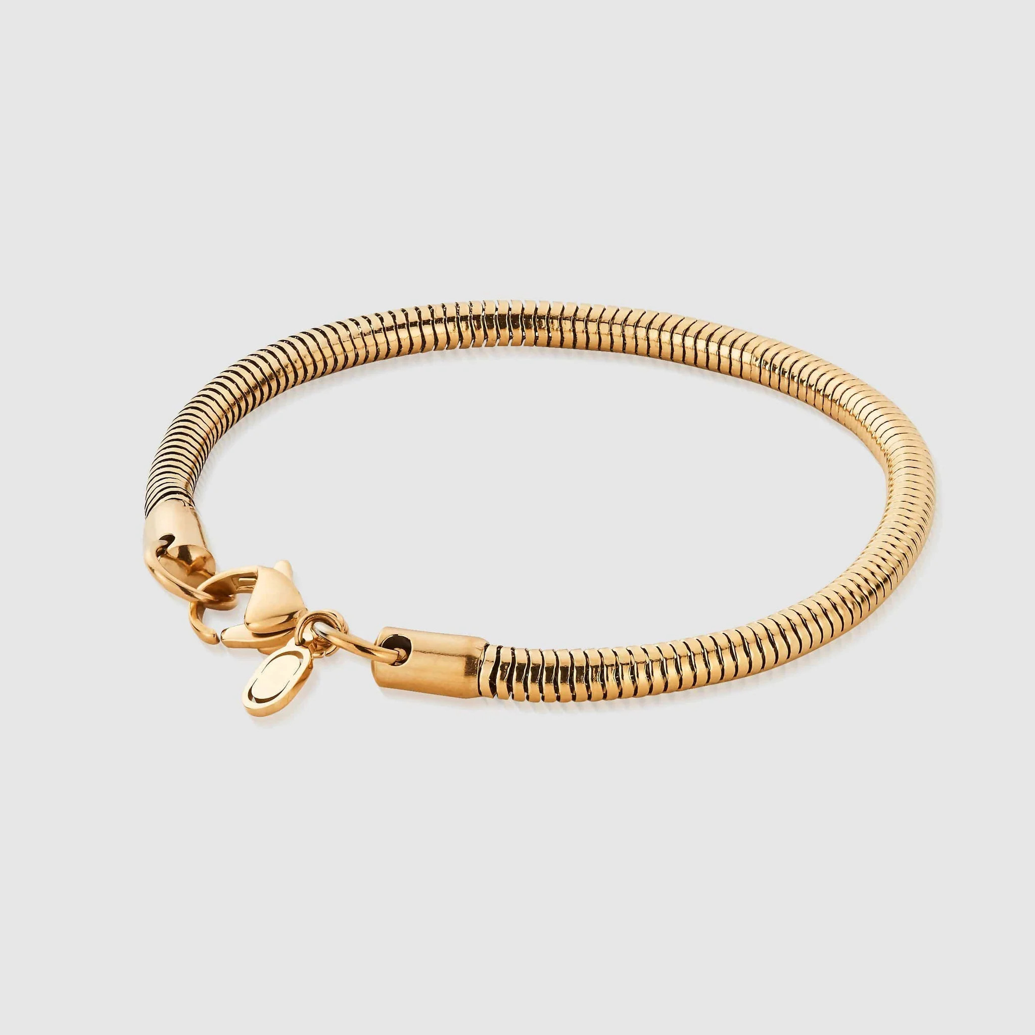 Snake Bracelet (Gold) 4mm | Craftd London (US)