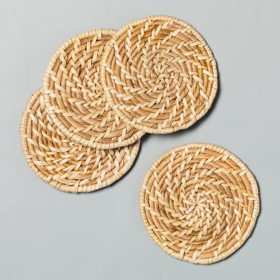 4pk Woven Coaster Set - Hearth & Hand™ with Magnolia | Target