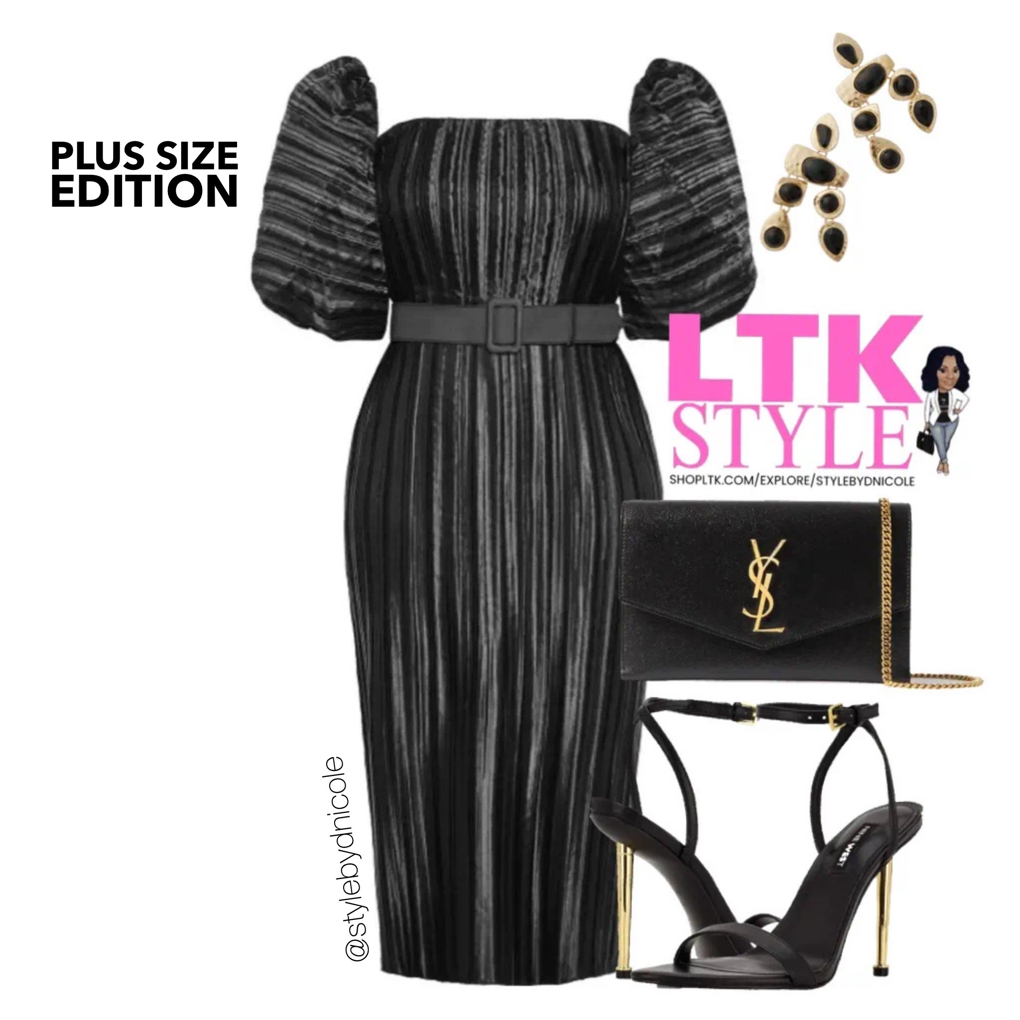 Fab and in full black. Available in sizes 12-26.

#LTKParties #LTKPlusSize #LTKHoliday