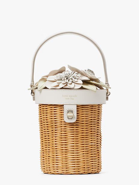 Bridal Wicker Flower Pot Crossbody | Kate Spade (US)