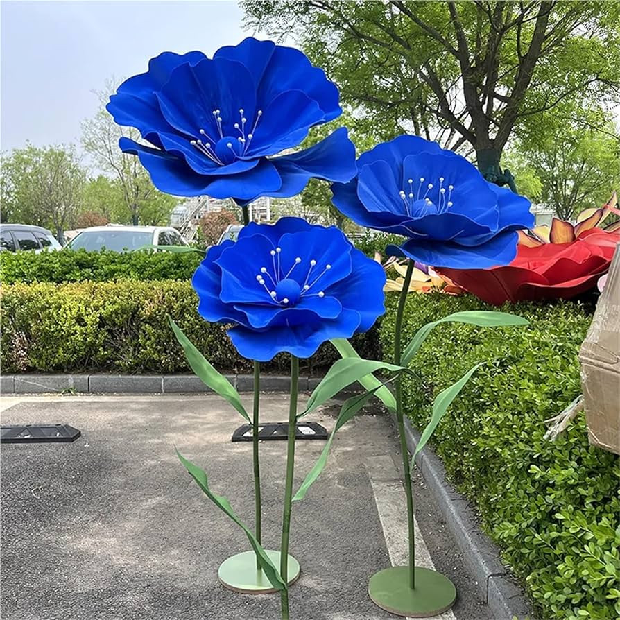 Diameter 50 60 75cm 170cm Artificial Flowers Poppy Wedding Decoration Flower Party Supplies Stage... | Amazon (US)