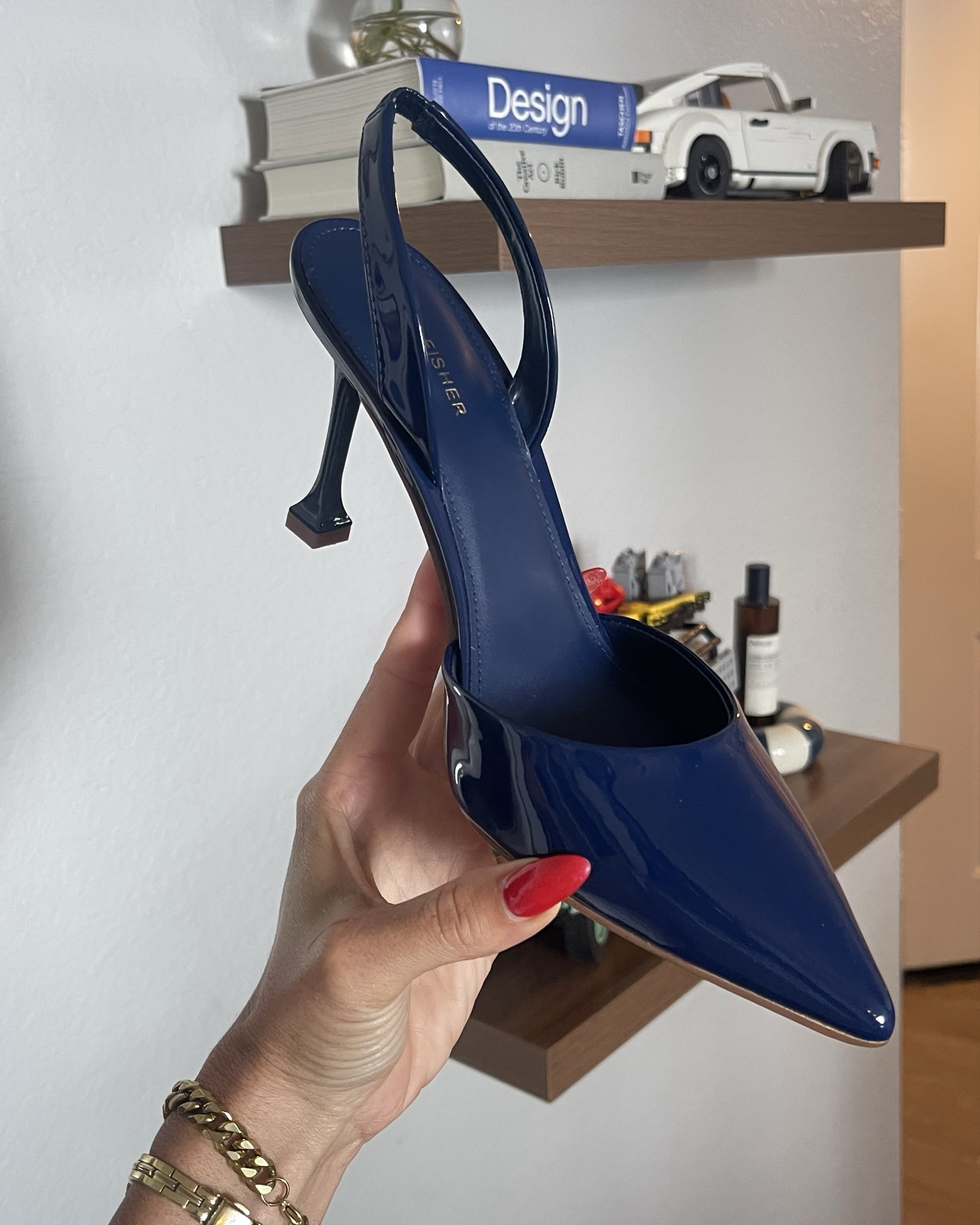 Macys has the Blue color in stock, Marc fisher does not