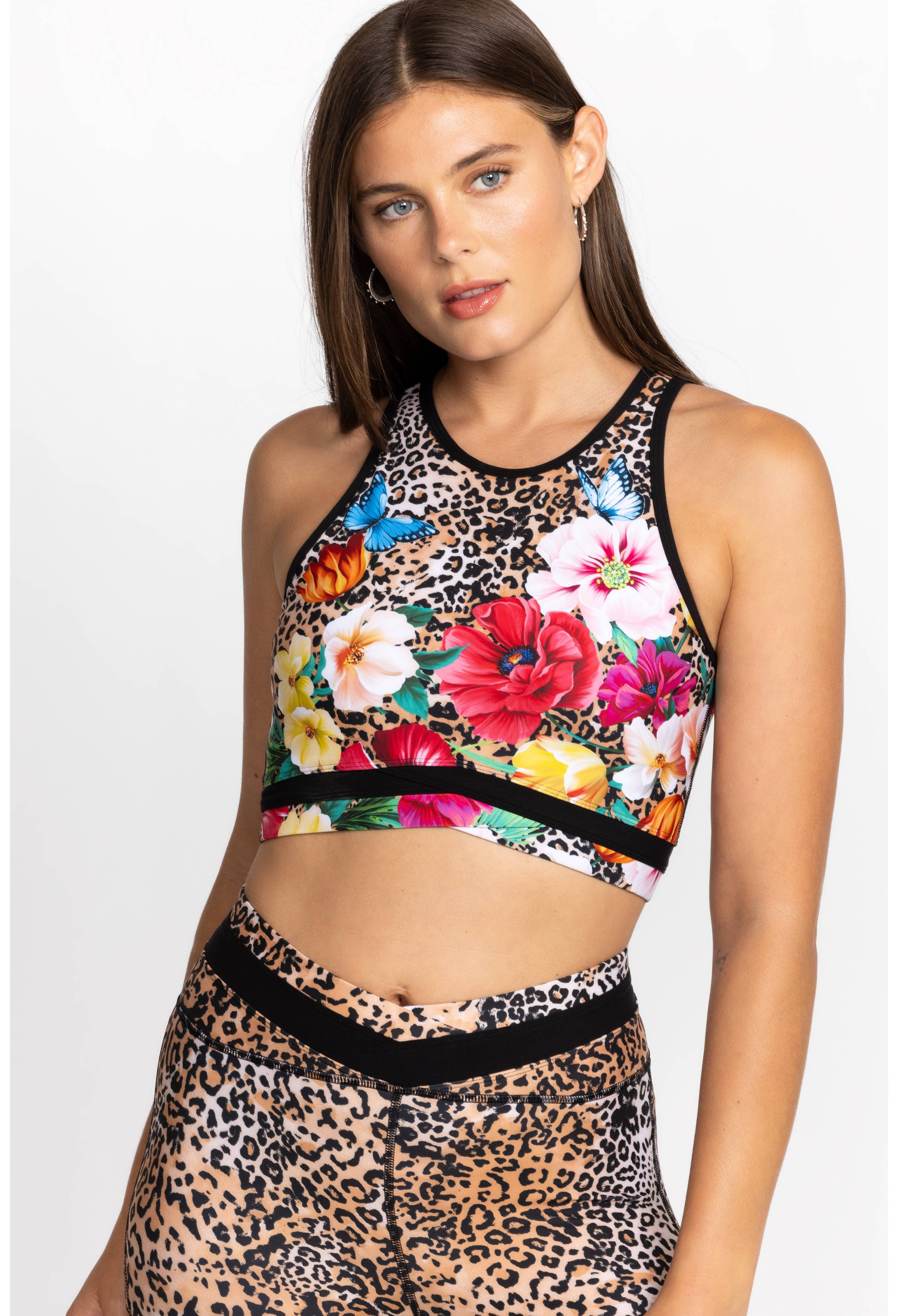 Bee Active Cross Hem Sports Bra | Johnny Was | Johnny Was