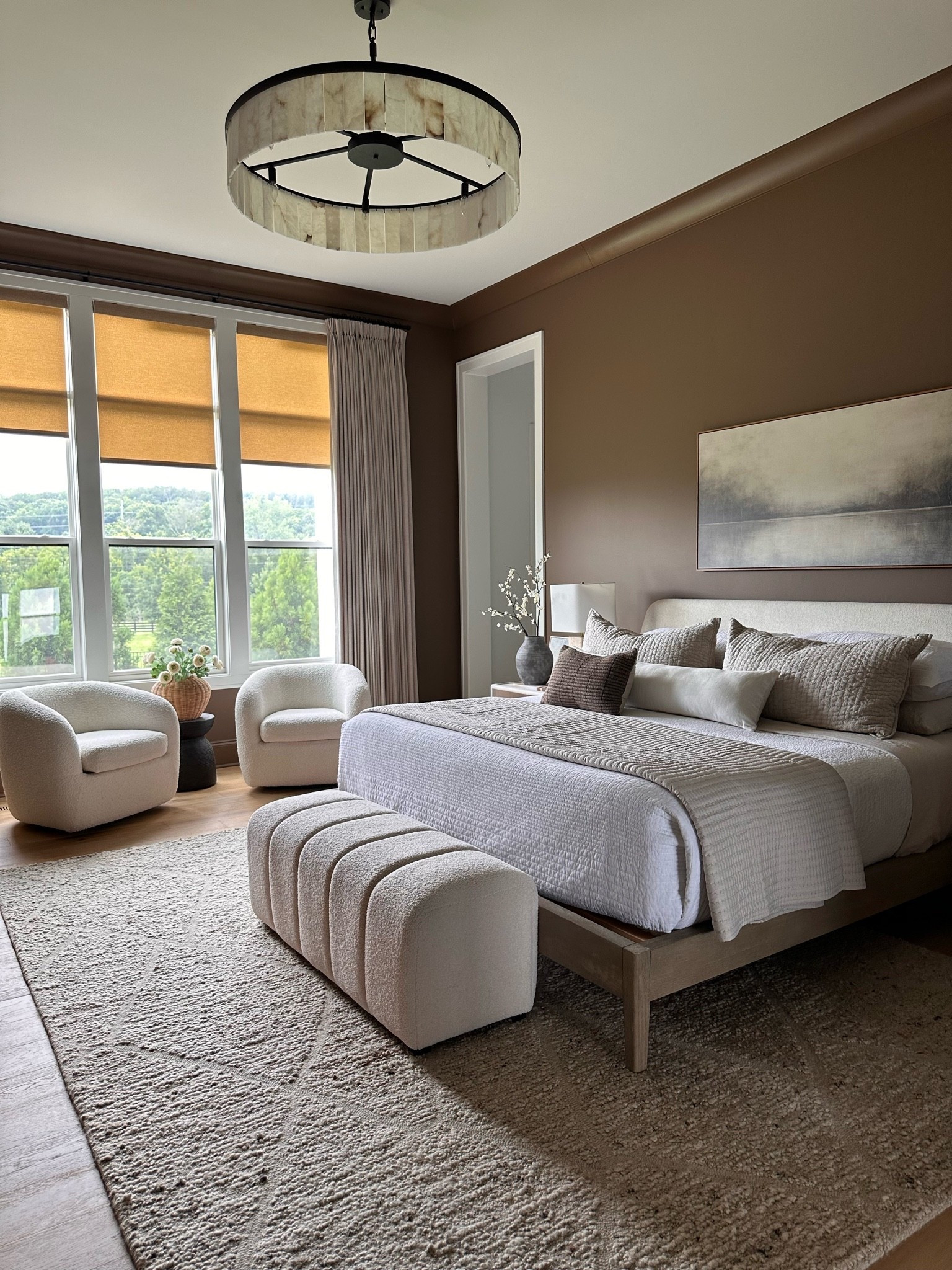 Neutral bedroom with textured rug and luxurious layered bedding 
@Wayfair @Pottery Barn @Crate & Barrel

#LTKHome #LTKSaleAlert #LTKSeasonal