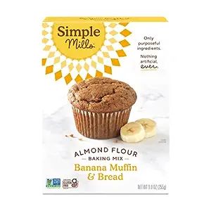 Simple Mills Almond Flour Baking Mix, Banana Muffin & Bread Mix - Gluten Free, Plant Based, Paleo... | Amazon (US)