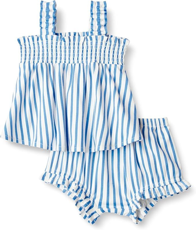 Amazon Essentials x Sofia Grainge Baby Girls' Cotton Sleeveless Shirt and Shorts Play Set | Amazon (US)