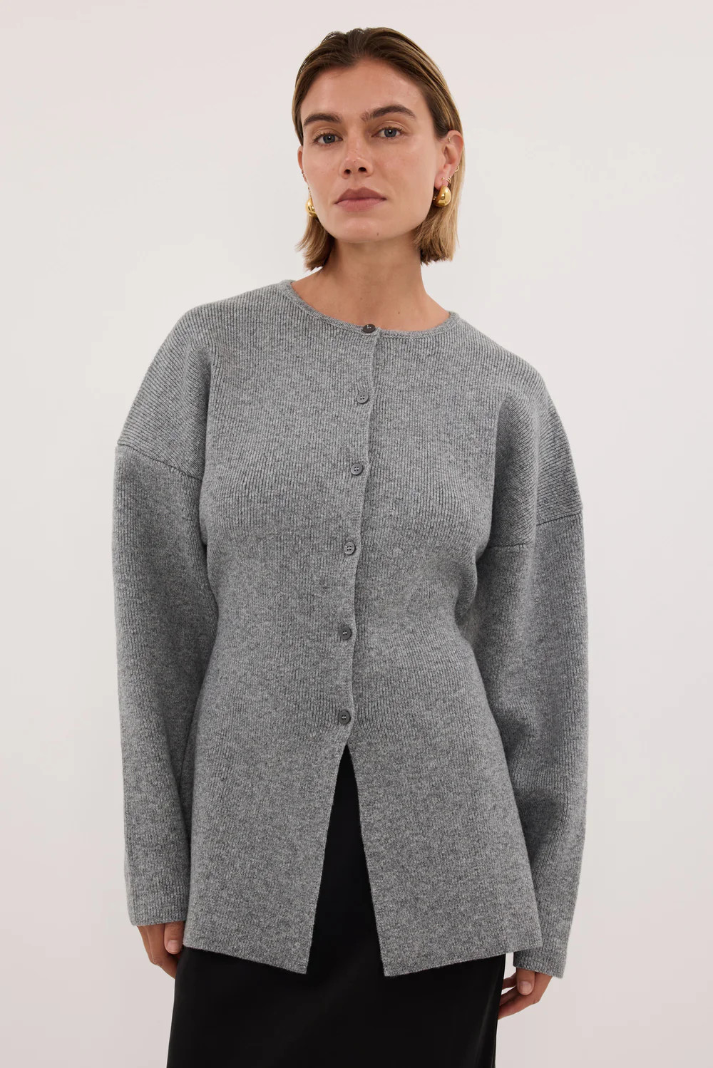 MARTHA GREY MARLE CINCHED CARDIGAN | DISSH