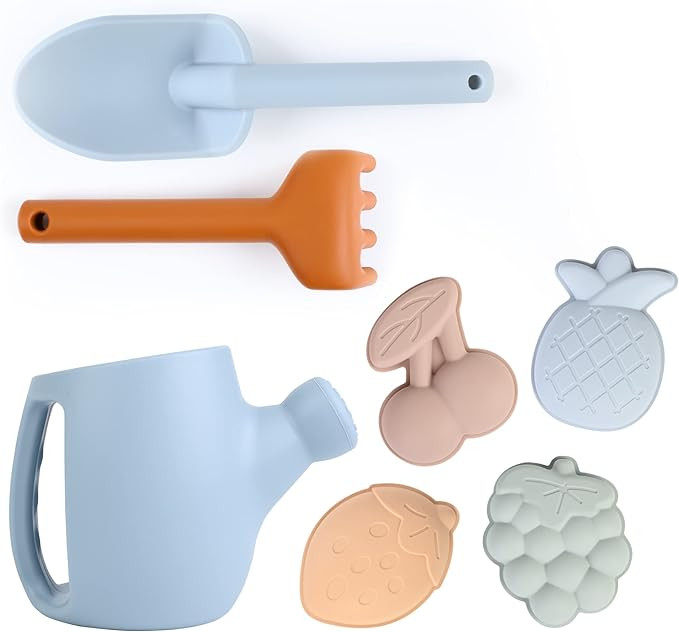 BLUE GINKGO Toddler Gardening Tools - Silicone Beach Toys, Garden Toys for Toddlers | Kids Shovel... | Amazon (US)