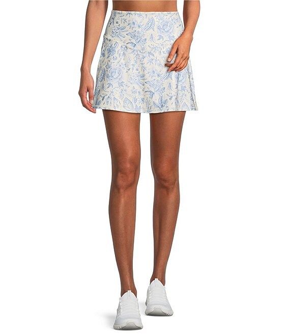 Active Elite Toile Garden Print High Rise Coordinating Mini Tennis Skirt | Dillard's