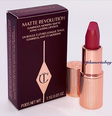 CHARLOTTE TILBURY Matte Revolution Lipstick PILLOW TALK 2 MEDIUM Travel Mini NEW  | eBay | eBay US
