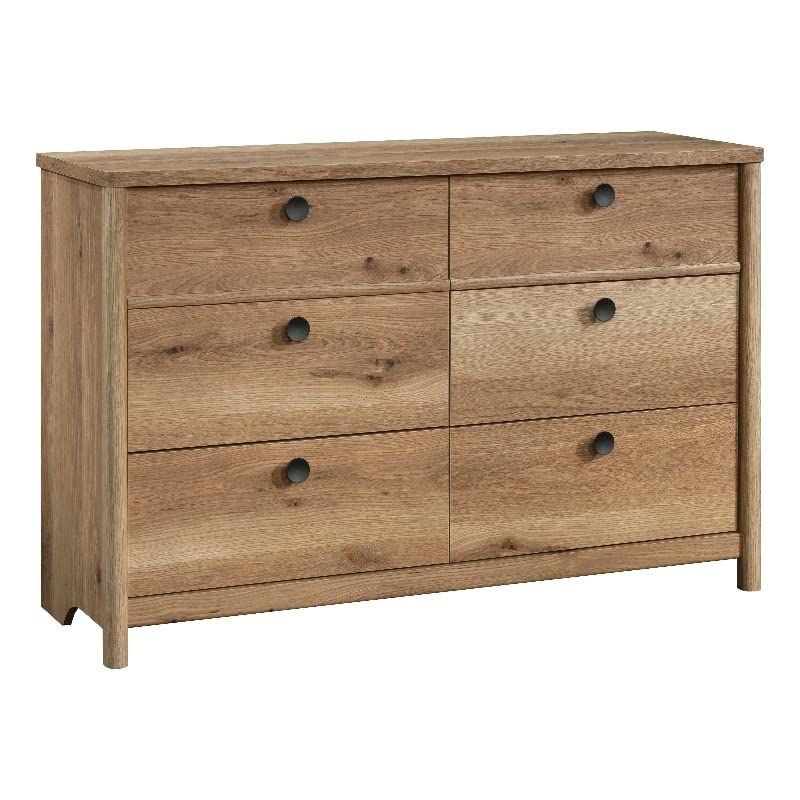 Sauder Dover Edge 6-Drawer Engineered Wood Dresser in Timber Oak Finish | Amazon (US)