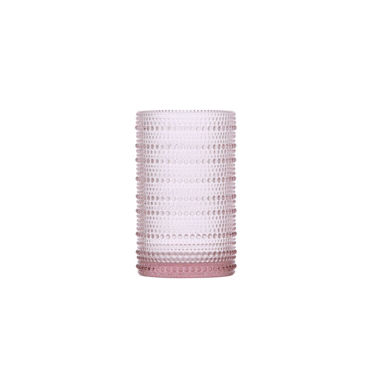13oz 6pk Glass Jupiter Ice Beverage Glasses Pink - Fortessa Tableware Solutions | Target