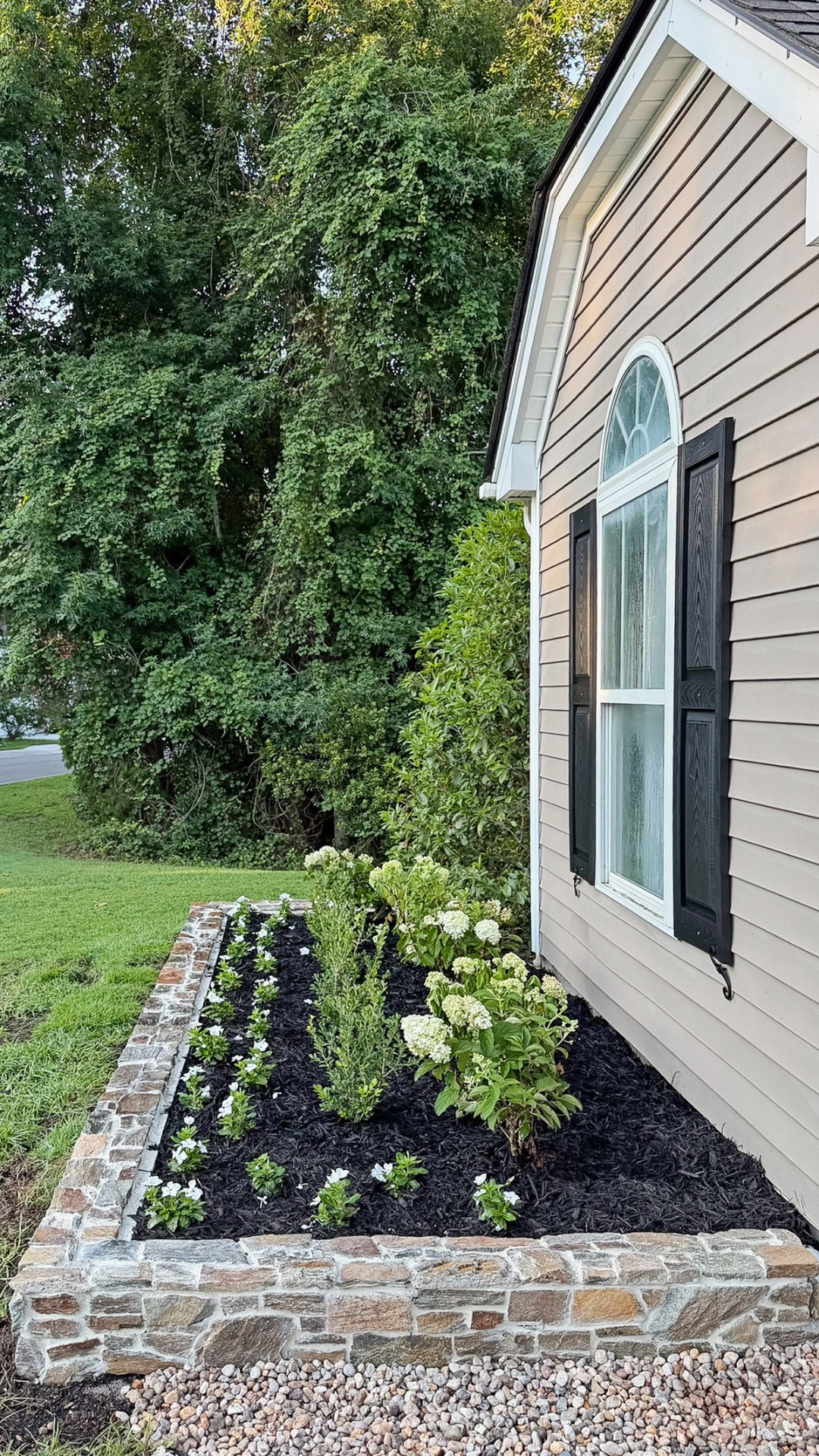 After dreaming of adding a charming stone wall to our garden, we finally did it! Love how this DIY stone garden wall turned out and it reminds me of a little cottage garden! I wasn’t sure if it would be worth adding to our builder grade home, but I am so glad we did!

#LTKHome #LTKvlog #LTKstorytime