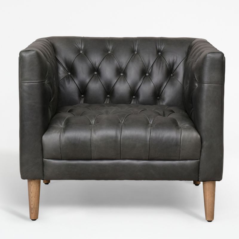 Rollins Leather Chair + Reviews | Crate and Barrel | Crate & Barrel