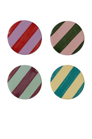 Vaisselle Berlingot Coaster Set Of 4 in Stripe from Revolve.com | Revolve Clothing (Global)