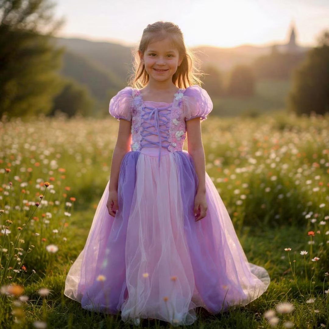 Rapunzel Inspired Princess Dress Up, Purple Princess Dress Up, Rapunzel Costume Dress, Rapunzel P... | Etsy (US)