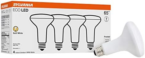 Sylvania ECO LED BR30 Light Bulb, 65W = 10W, Dimmable, Frosted Finish, 650 Lumens, 2700K, Soft Wh... | Amazon (US)