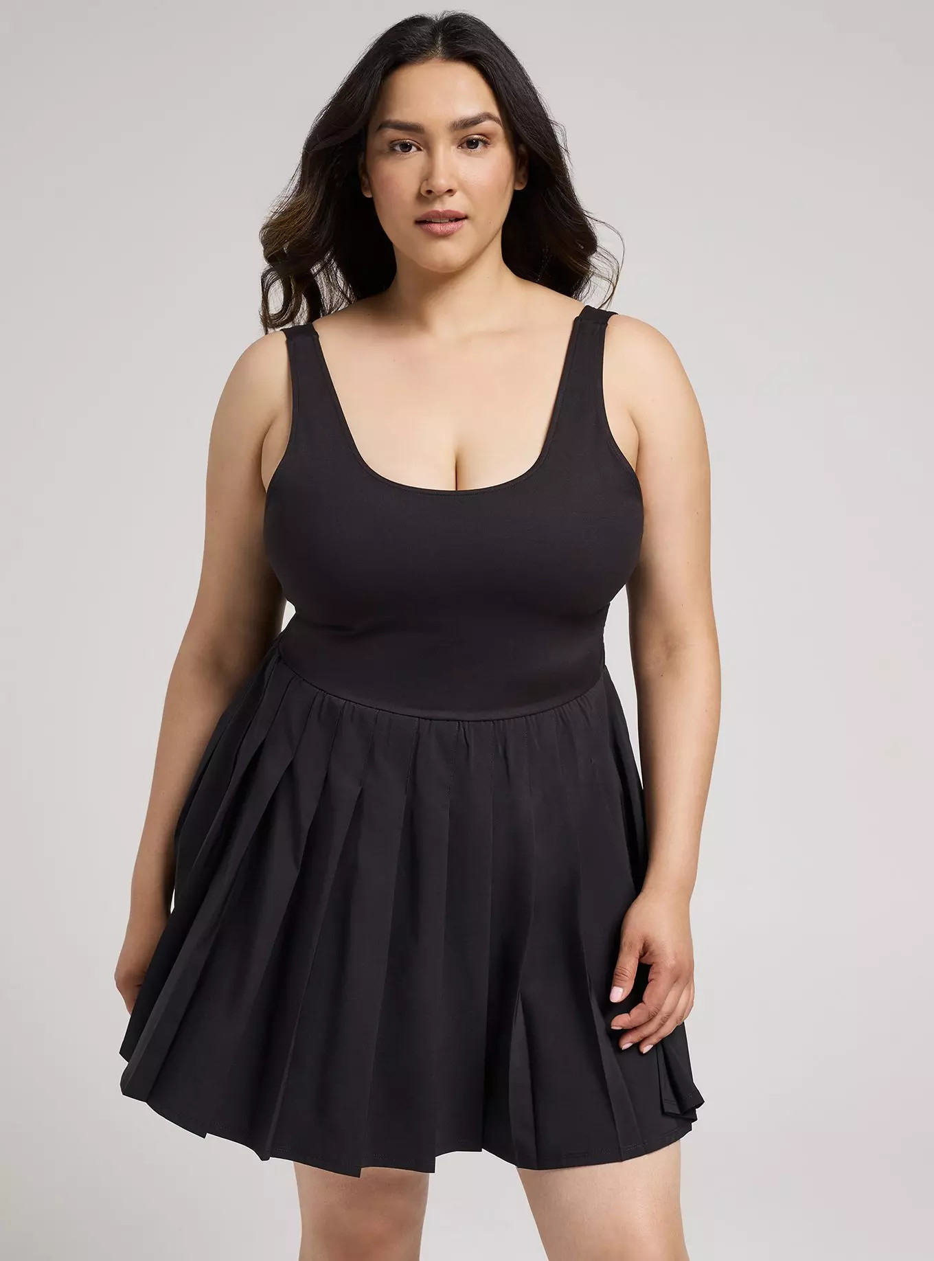 TRU Performance Core Pleated 2fer Active Dress | Torrid (US & Canada)
