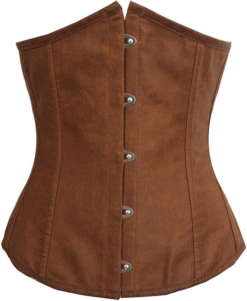 Alivila.Y Fashion Womens Sexy Satin Vintage Underbust Waist Training Corset Bustier | Amazon (US)
