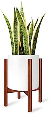 Mkono Plant Stand Mid Century Wood Flower Pot Holder (Plant Pot NOT Included) Potted Stand Indoor... | Amazon (US)