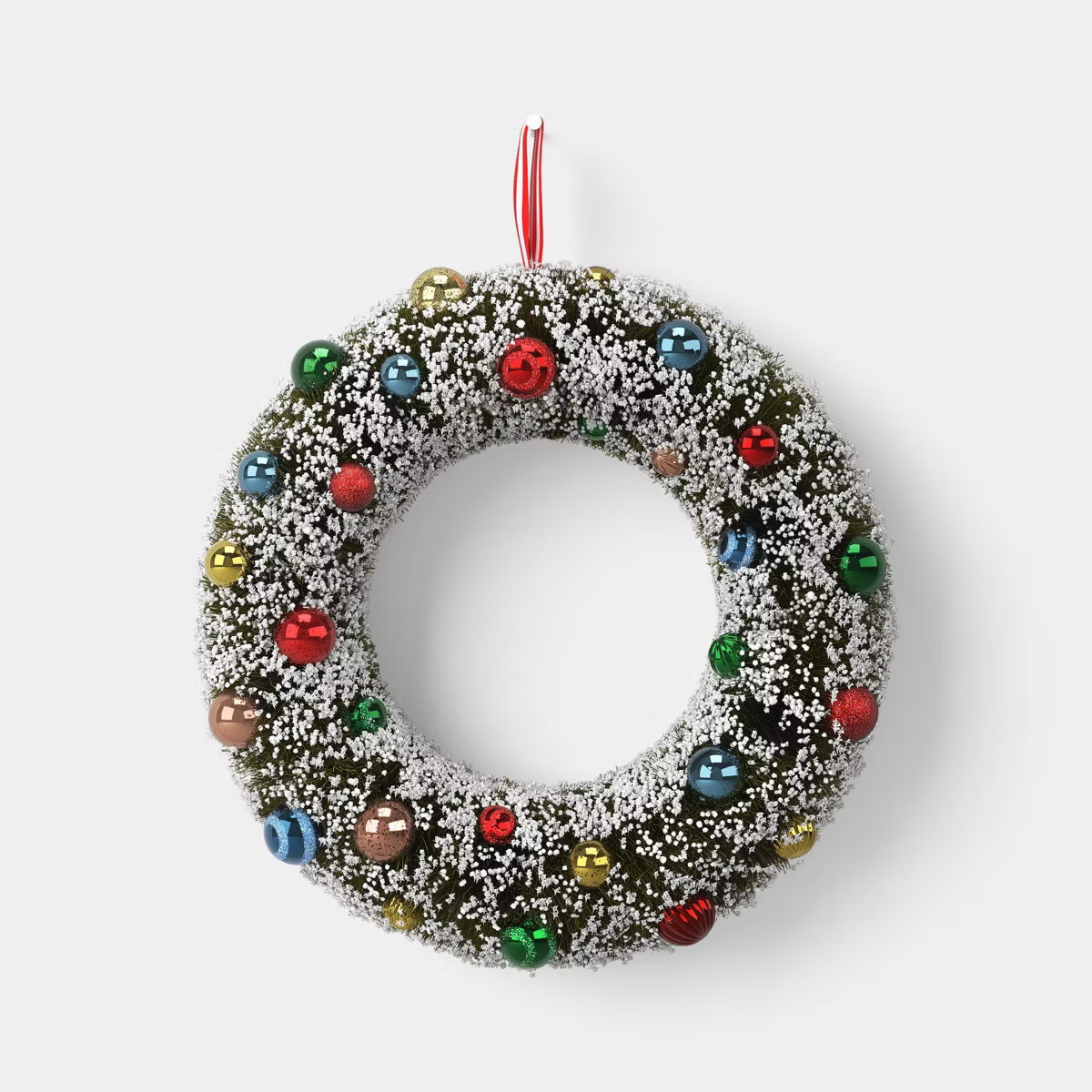 Ornament Christmas Bottlebrush Wreath - Threshold™ | Target