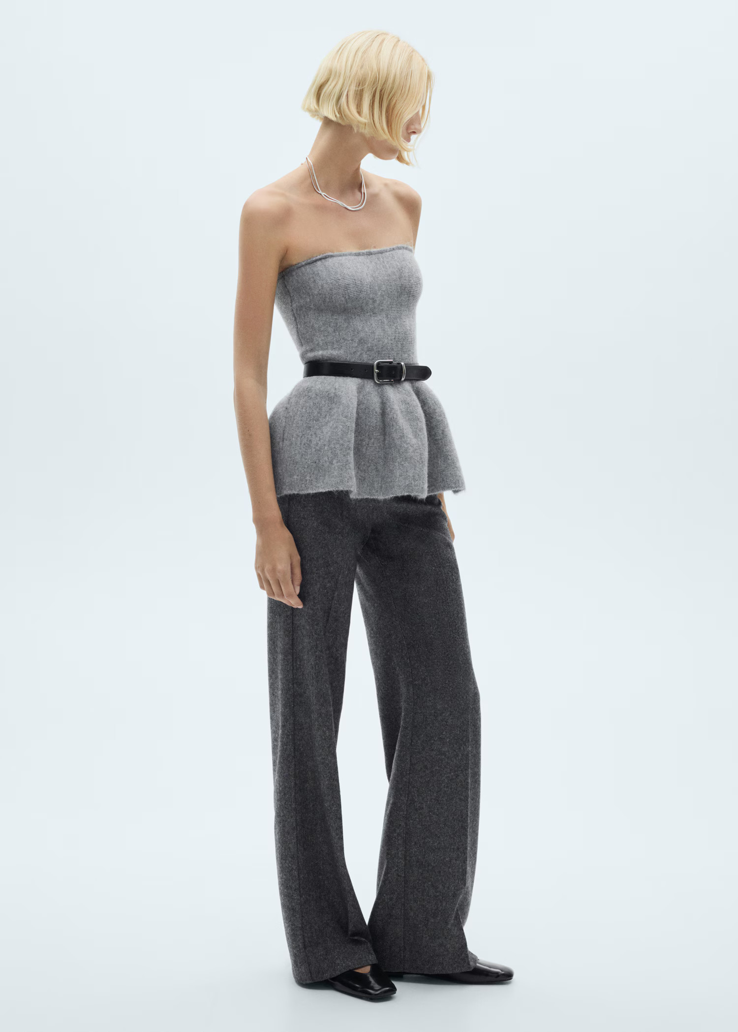 Strapless knitted top - Women | MANGO USA | Mango (US/MX/AU)