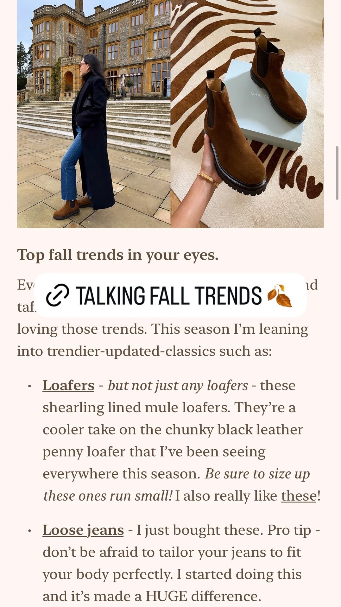 Talking fall trends on Substack!