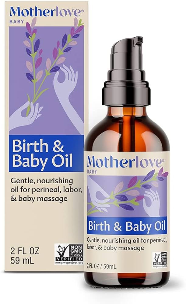 Motherlove Birth & Baby Oil (2 oz) Gentle Lavender-Infused Oil for Perineal, Labor & Baby Massage... | Amazon (US)