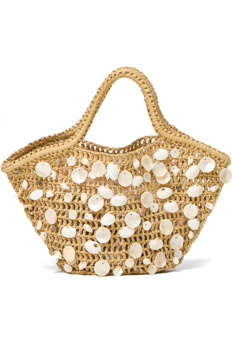 Alba Crochet Raffia Tote | Nordstrom