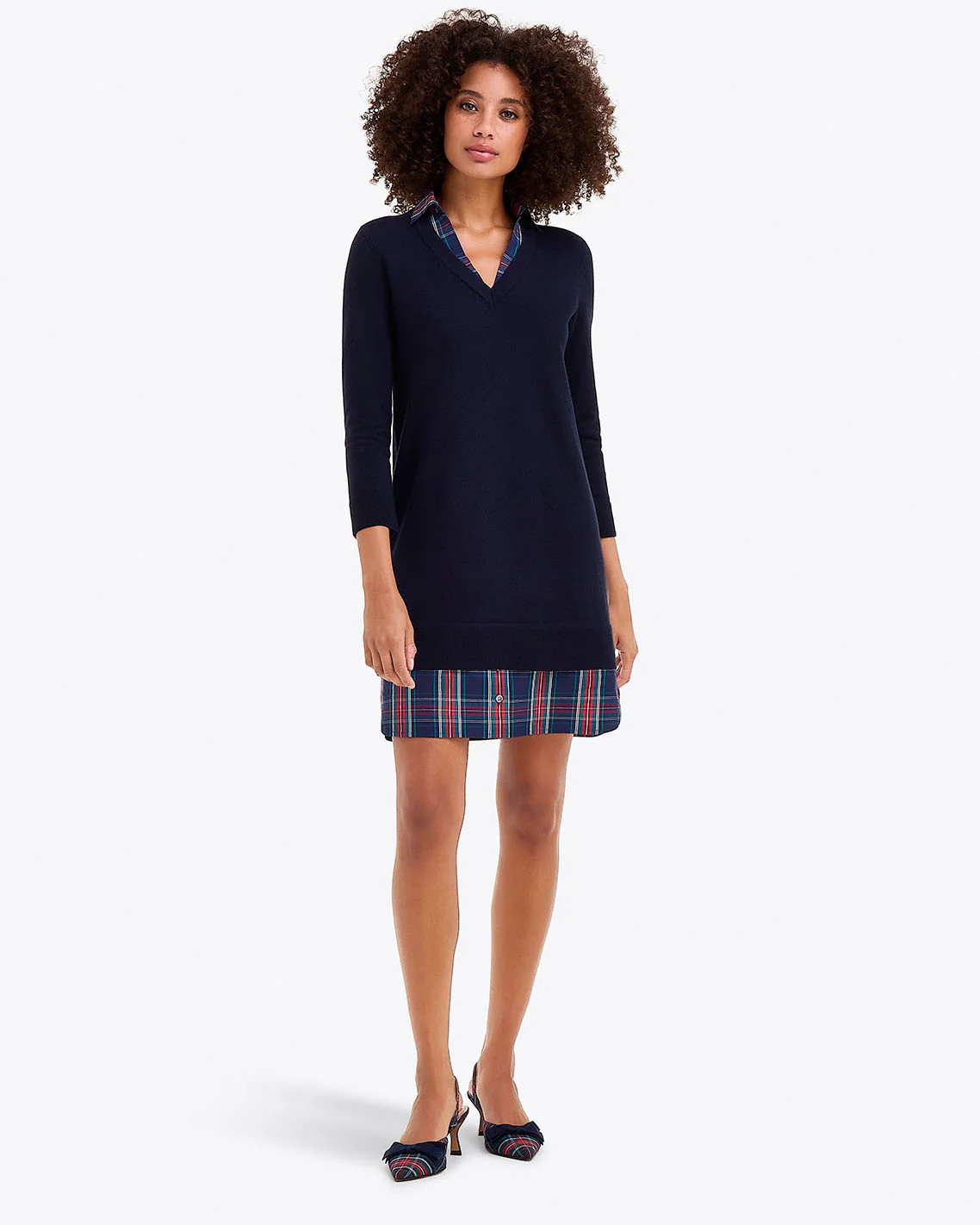 Wool and Cotton Combo Sweaterdress | Draper James (US)