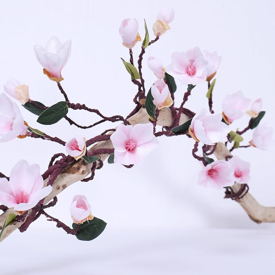 160cm/63inch Bendable Artificial Magnolia Flower Tree Branches Garland Orchid Door Hanging Floral... | Amazon (US)