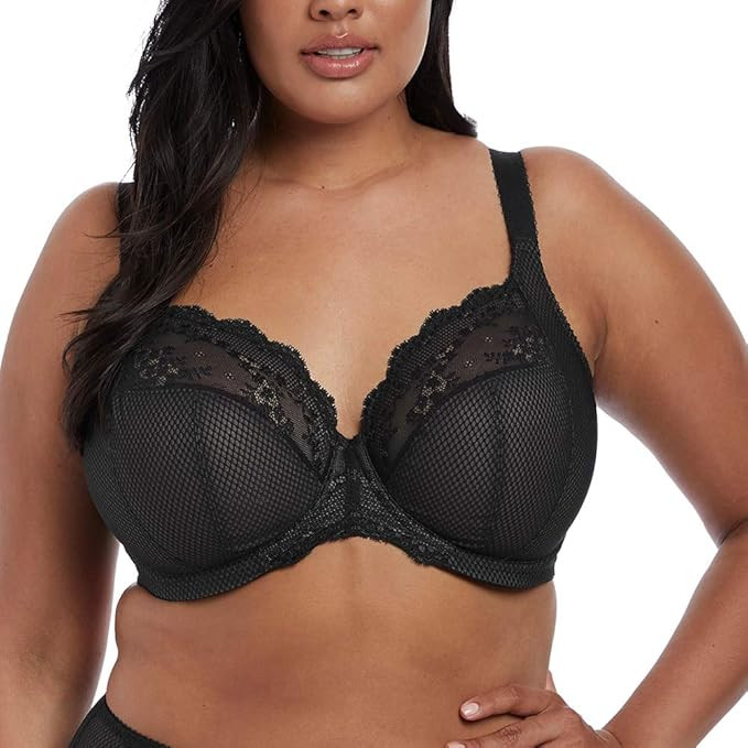 Elomi Women's Charley Stretch Lace Underwire Plunge Bra | Amazon (US)