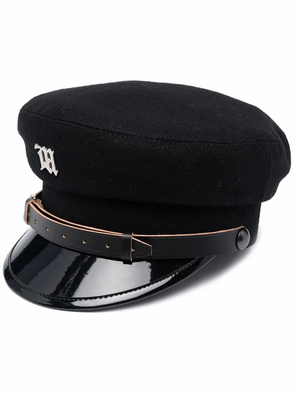 logo-plaque baker boy cap | Farfetch Global