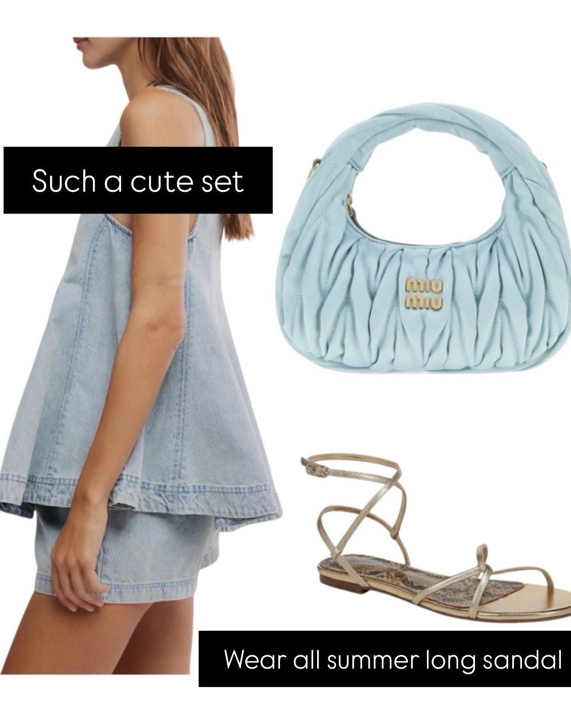 Such a cute denim set!
Miu Miu bag $600 off!

#LTKdayinmylife #LTKootd