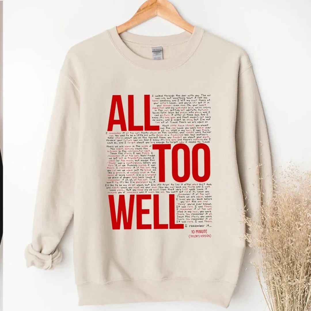 All Too Well Shirt, All Too Well Taylor Sweatshirt, Taylor New Album Midnights, Midnight Shirt | Etsy (US)
