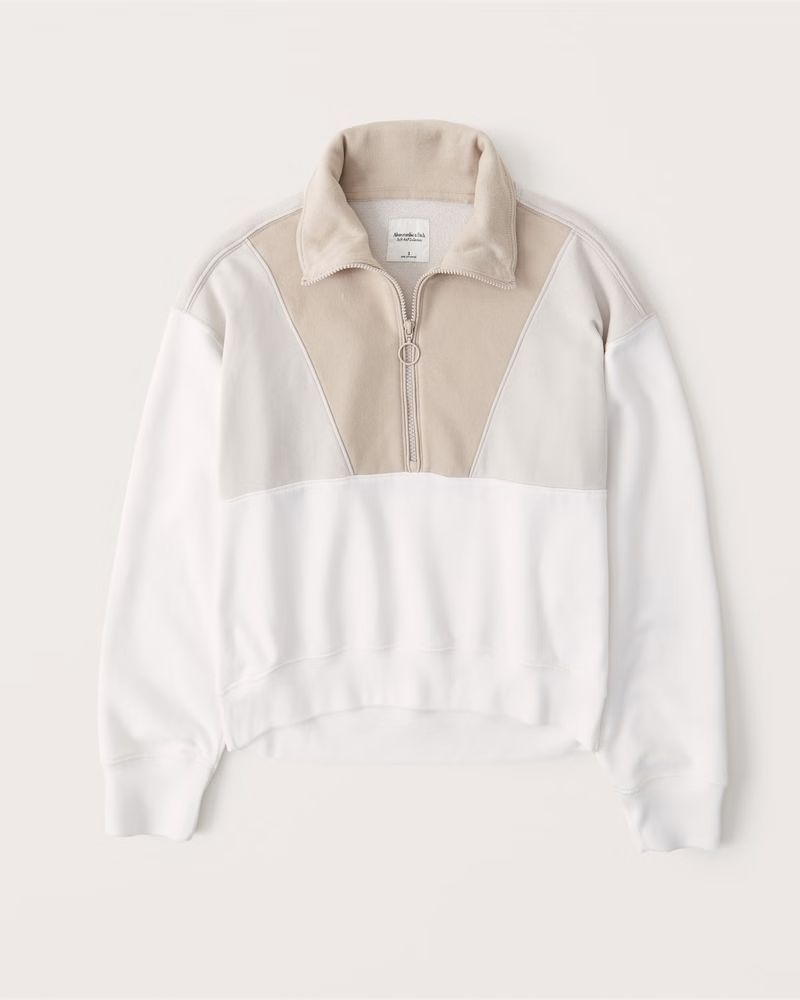 Half-Zip Fleece Sweatshirt | Abercrombie & Fitch (US)