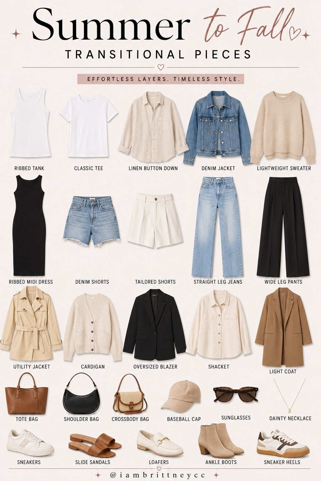 Summer to Fall Transitional Pieces