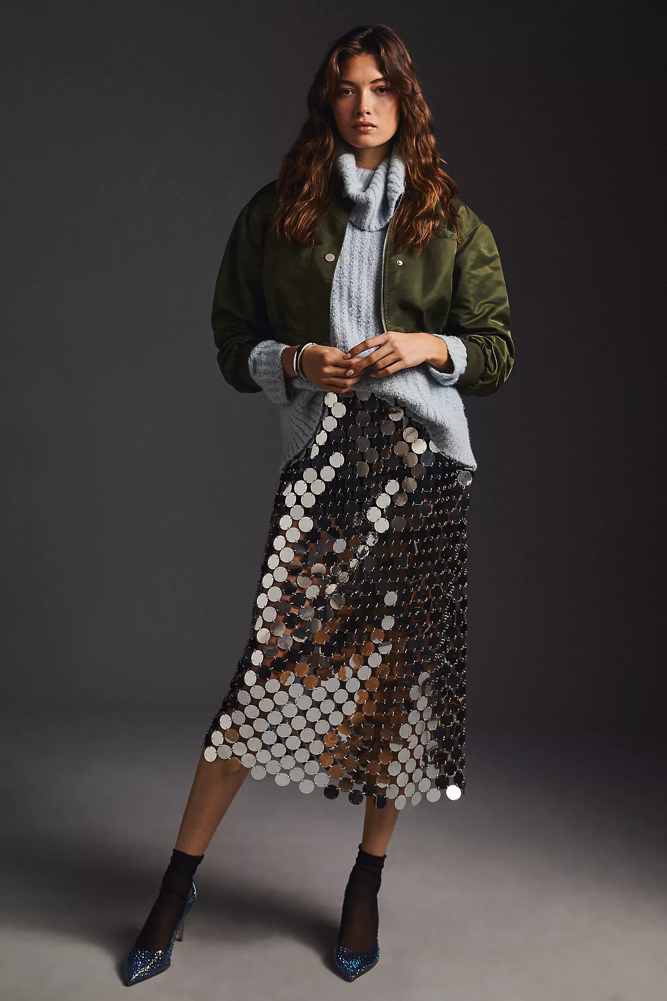 By Anthropologie Paillette Skirt | Anthropologie (US)