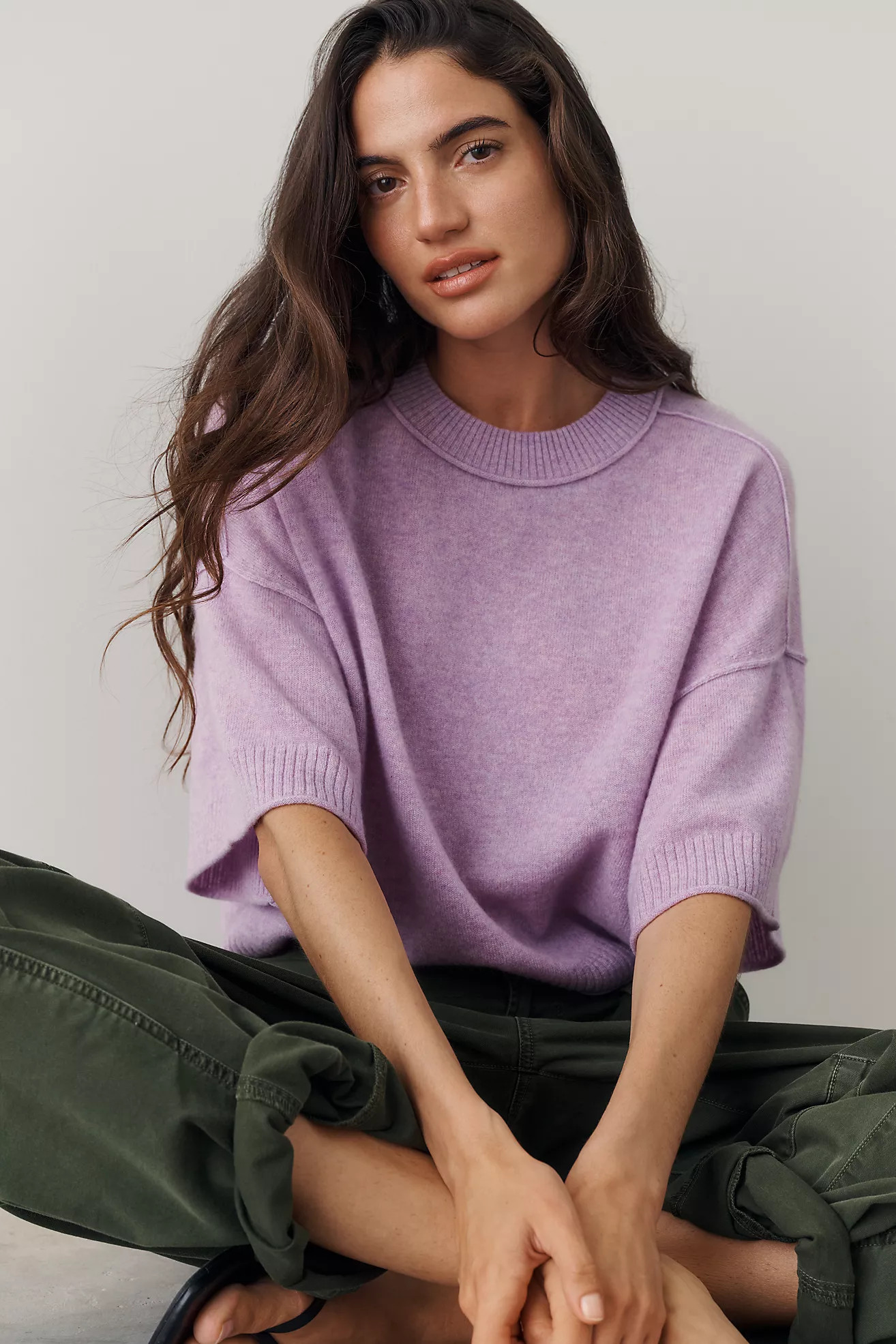 By Anthropologie Goldie Crew-Neck 100% Cashmere Sweater | Anthropologie (US)