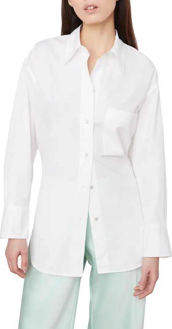 Oversize Cotton Button-Up Shirt | Nordstrom