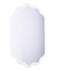 28x47 Wavy End Wood Wall Mirror | Pillows & Decor | Marshalls | Marshalls