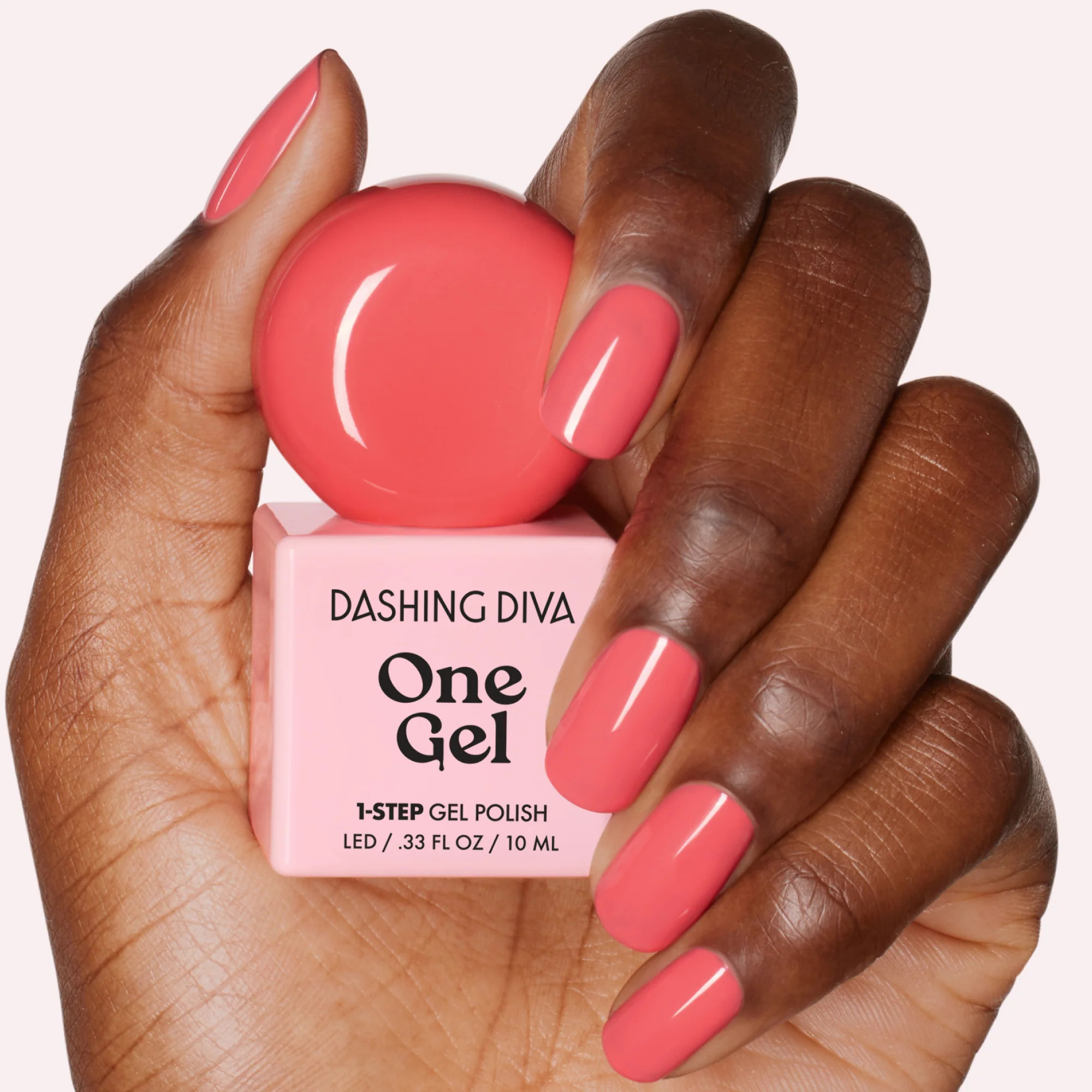 Sonic \u2013 Grapefruit Pink 1\u2011Step Solid Gel Polish | Dashing Diva US
