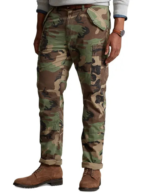 Polo Ralph Lauren Big & Tall Camo Cargo Joggers in Surplus Camo at Nordstrom, Size 4036 | Nordstrom