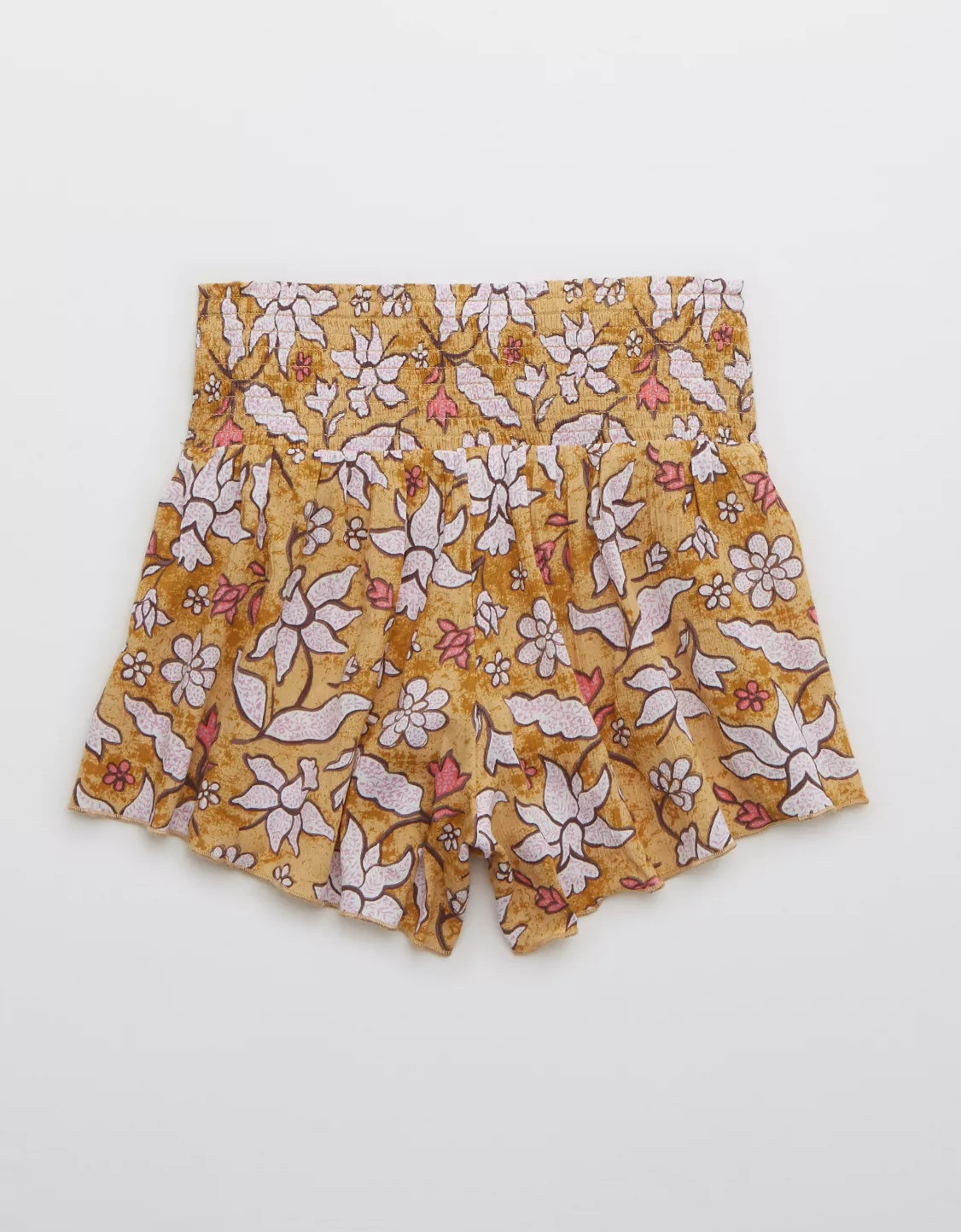 Aerie Real Good Smocked High Waisted Short | American Eagle Outfitters (US & CA)