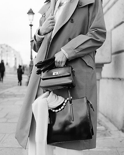 Small Edie top-handle bag in Italian leather | J. Crew US