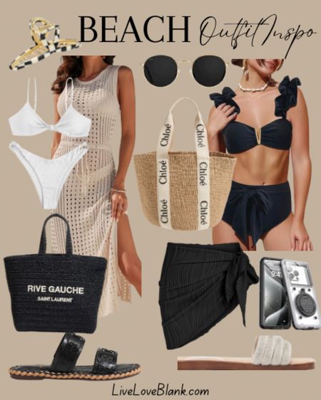 Beach day outfit inspo
Bathing suits cover ups
Spring break outfit ideas  beach totes
#ltku

#LTKswim #LTKstyletip #LTKtravel