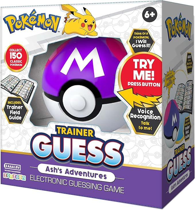 Pokémon: Trainer Guess - Ash Adventures - Electronic Guessing Game, Collect 150, Field Guide, Ta... | Amazon (US)