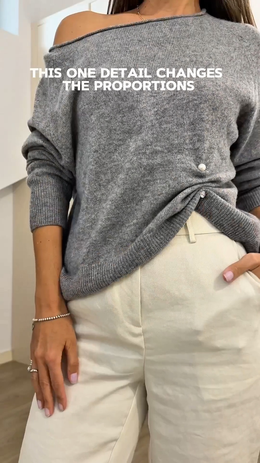 Gray cashmere boatneck sweater sz S 
I’m 5’5” 122 lbs

#LTKootd #LTKgrwm #LTKOver40